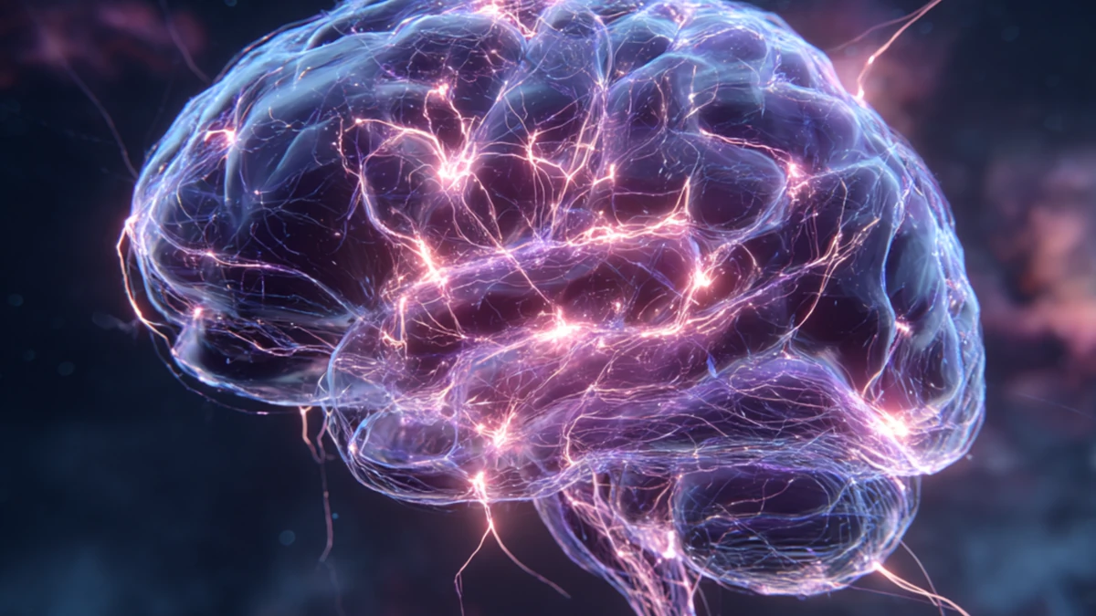 Brain with interconnected neurons